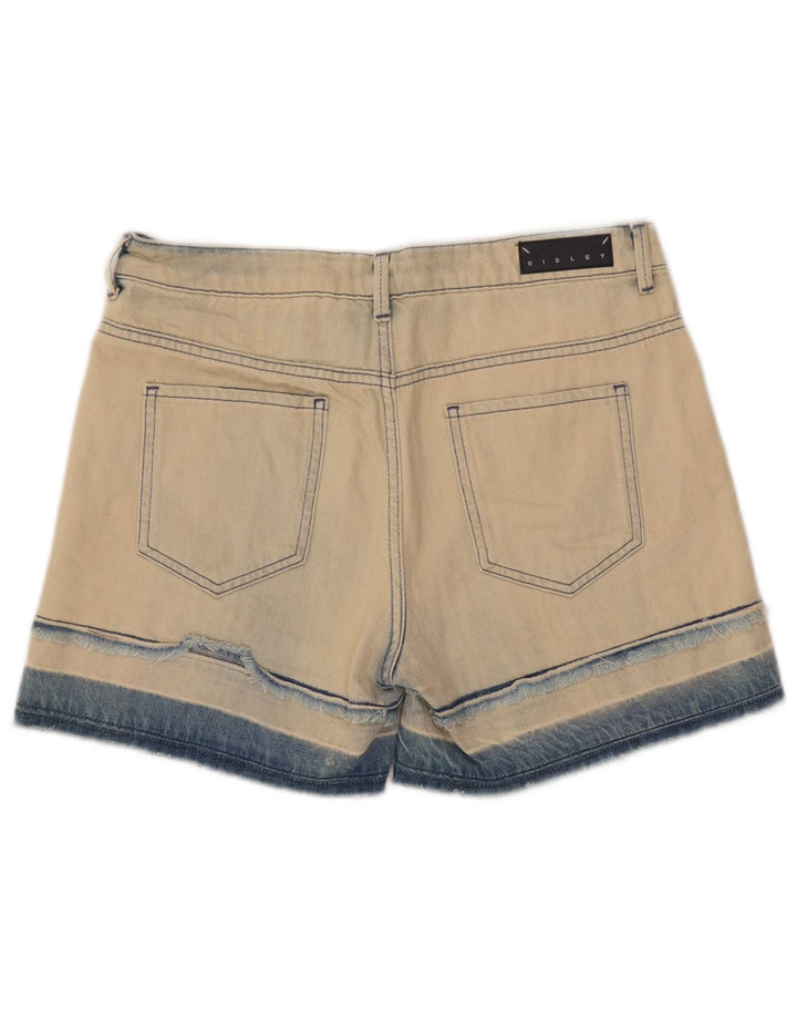 Damskie spodenki jeansowe Sisley W28 Średni beż, bawełna