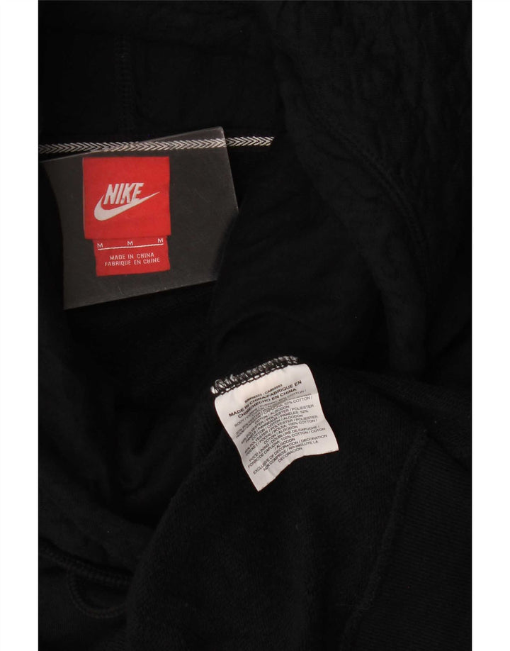 Damski sweter oversize z kapturem Nike UK 14, średni czarny, bawełniany
