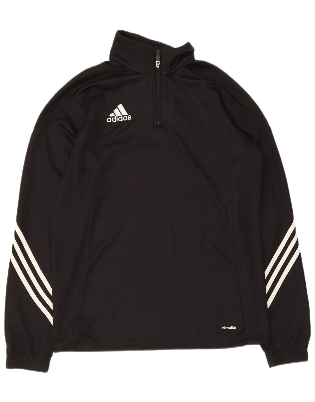 Adidas Męskie Climalite Zip Neck Pullover Dres Top Średni Czarny