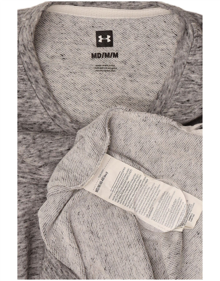 Męska bluza z grafiką Under Armour, średnioszara, bawełniana w plamki
