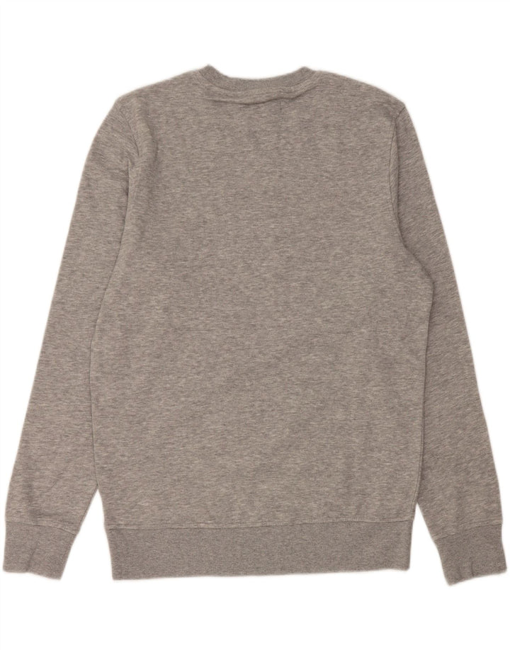 Męska bluza JACK & JONES z grafiką, średnioszara, bawełniana w plamki