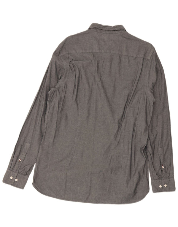 Męska koszula slim fit Tommy Hilfiger XL, szara, bawełniana