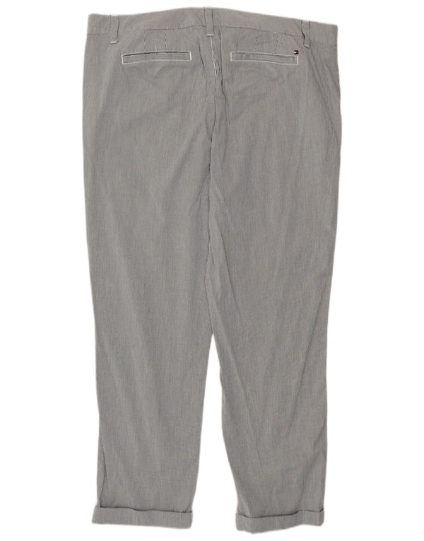 Krótkie spodnie damskie Tommy Hilfiger US 14 XL W38 L26 Szare paski