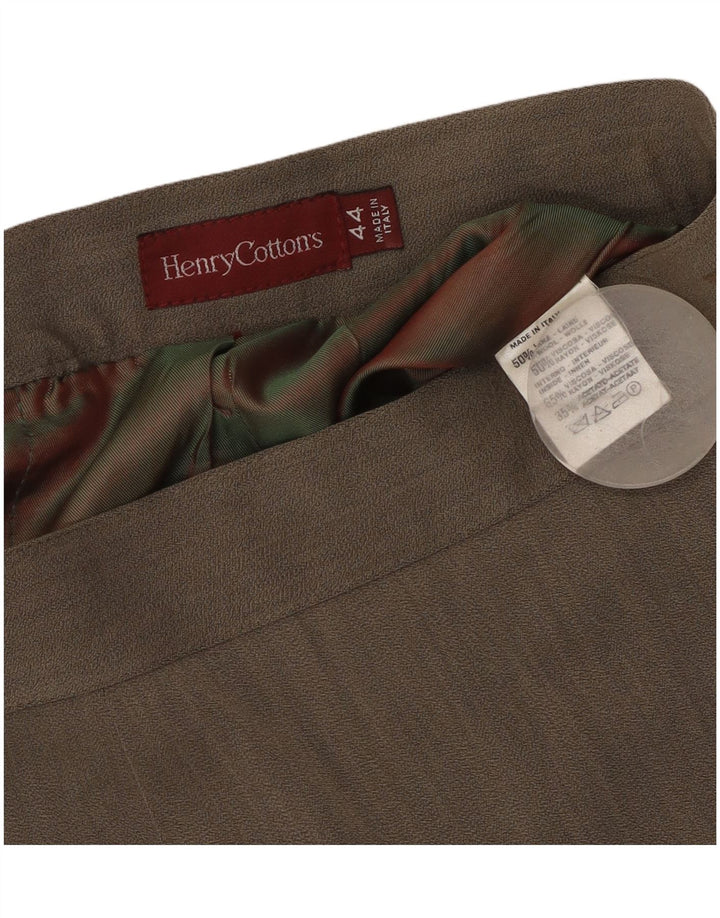 HENRY COTTONS Damska spódnica ołówkowa IT 44 Medium W28 Szara wełna