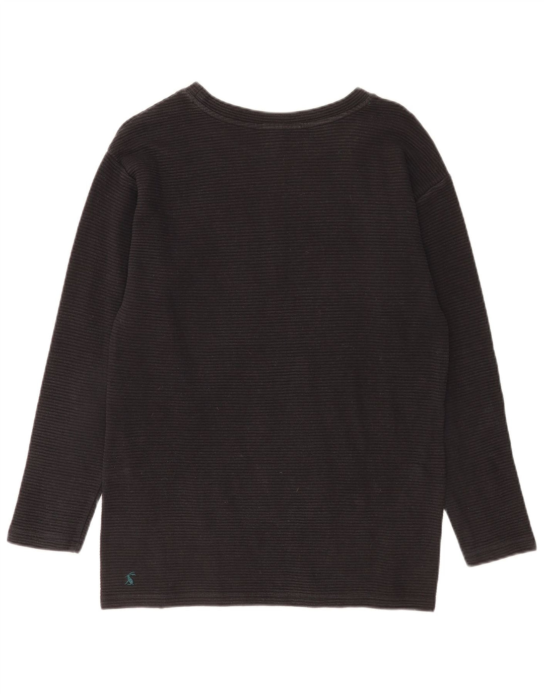 Damski top Joules z długim rękawem, UK 10, mały, czarny, bawełniany