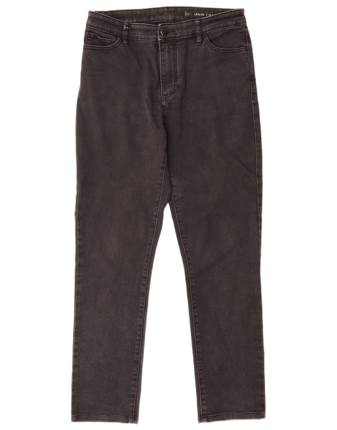 Armani Jeans Damskie wąskie dżinsy W30 L28 Czarna bawełna