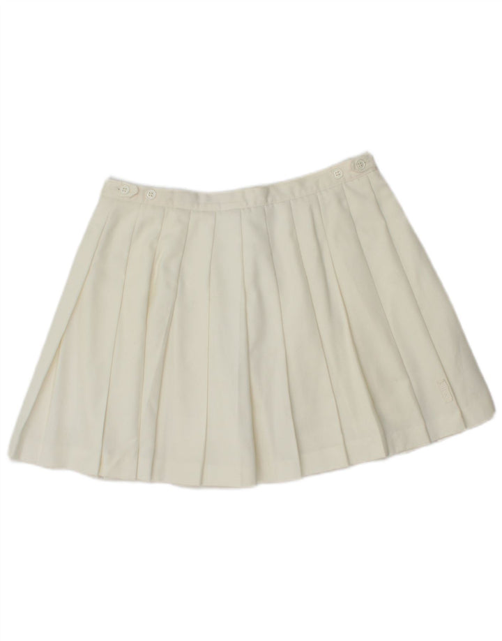 Damska plisowana spódnica mini Elho IT 44 Medium W30 Biały poliester