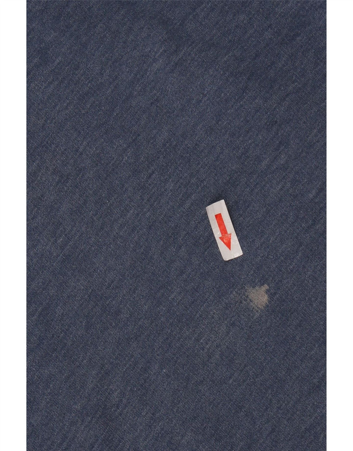 Męski sweter męski WEIRD FISH z grafiką, zapinany na guziki, mały, granatowy