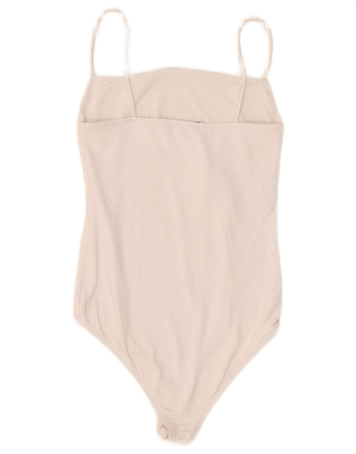 Damskie body bez rękawów Zara UK 8 Small, biały poliamid