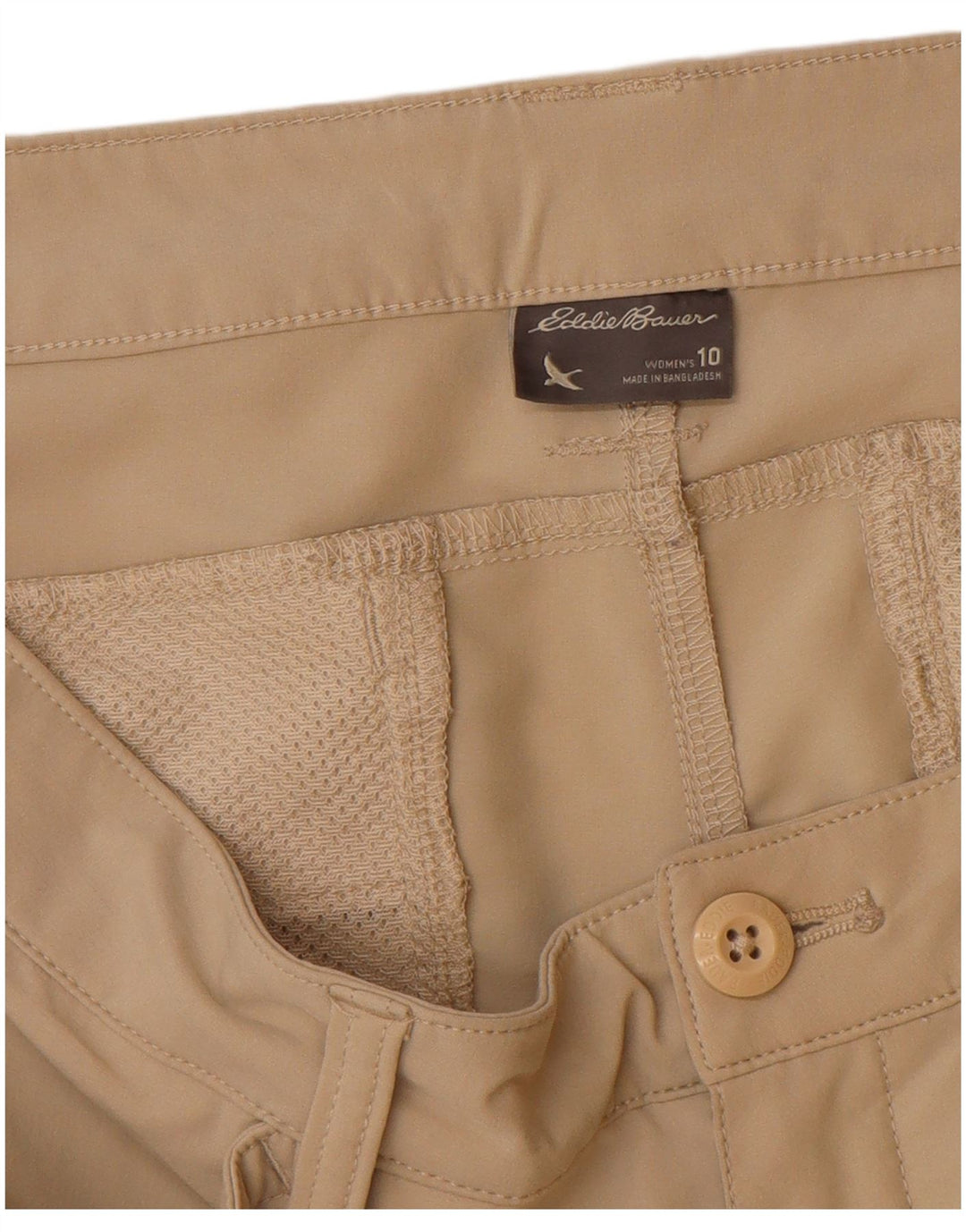 Damskie spodenki codzienne Eddie Bauer US 10 Large W32 Beżowy poliester