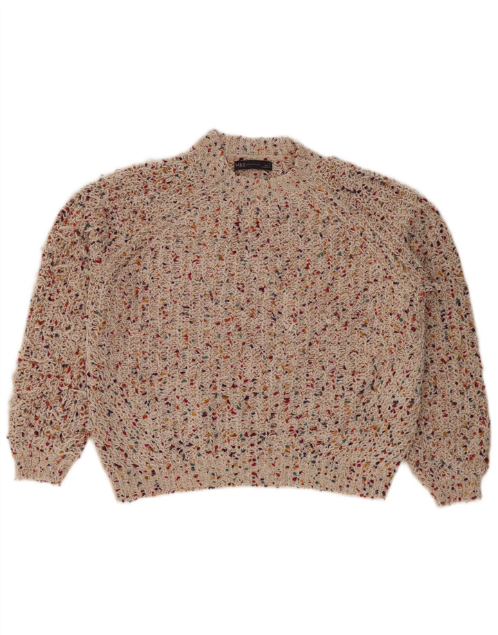 Marks & Spencer Damski sweter z golfem, UK 14, średni wielokolorowy