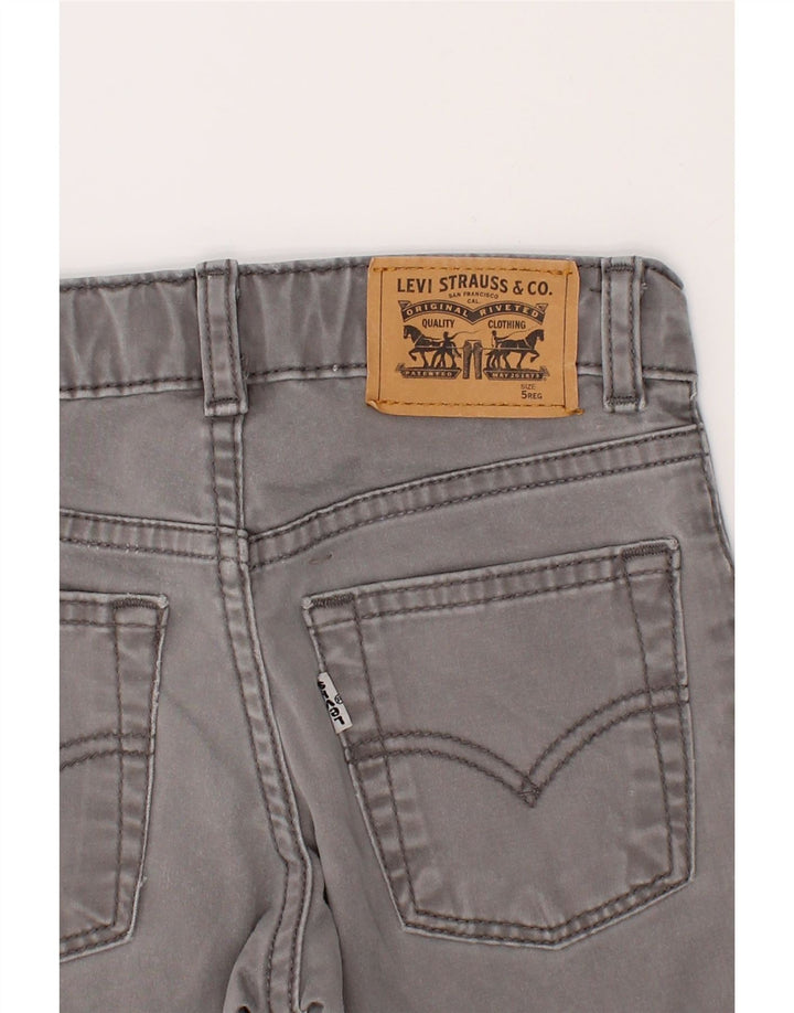 LEVI'S Boys 514 Straight Jeans 4-5 Years W20 L17 Grey Cotton Vintage Levi's and Second-Hand Levi's from Messina Hembry 