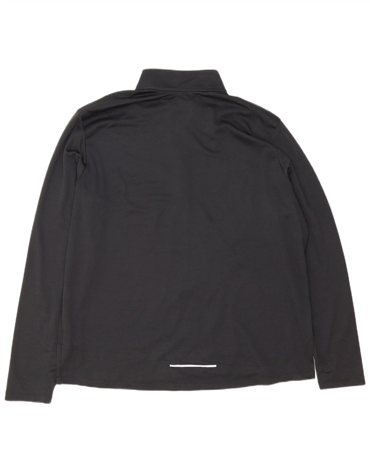 Męski dres Nike Dri Fit z zamkiem błyskawicznym na szyi, 2XL, czarny poliester