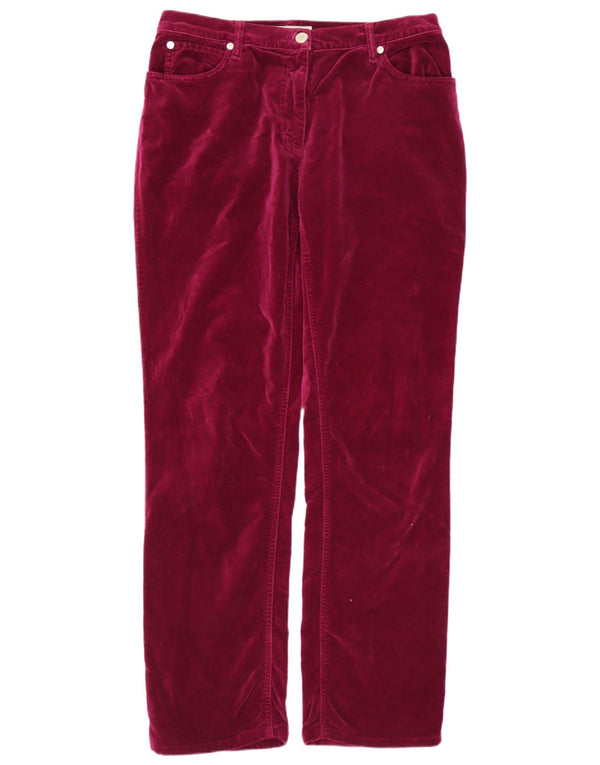 Spodnie damskie Henry Cottons Straight Velvet W32 L32 Fioletowa bawełna