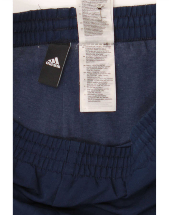 Męskie spodnie dresowe Adidas, duże, granatowe, z poliestru