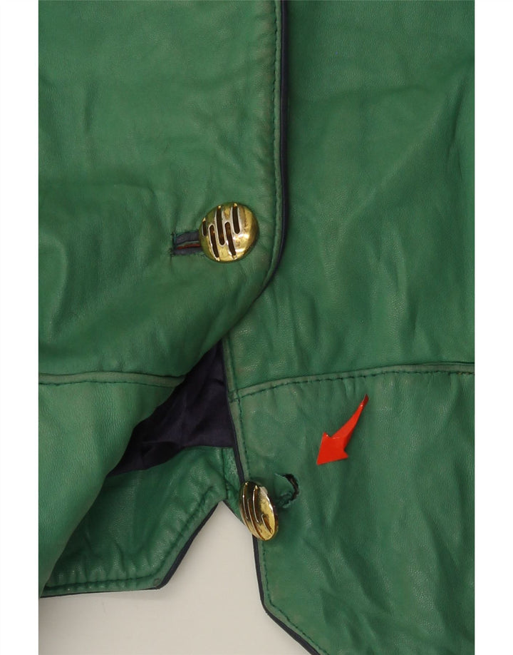 Vintage damska kurtka zapinana na 4 guziki EU 42, duża, zielona