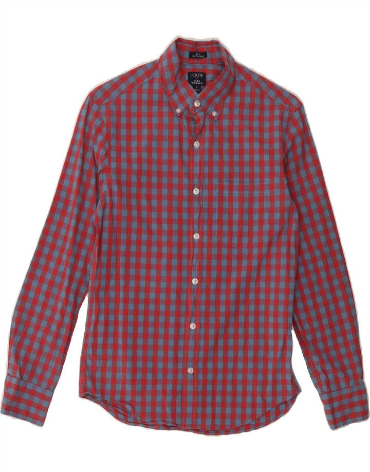 J. CREW Mens Slim Shirt Small Red Gingham Vintage J. Crew and Second-Hand J. Crew from Messina Hembry 