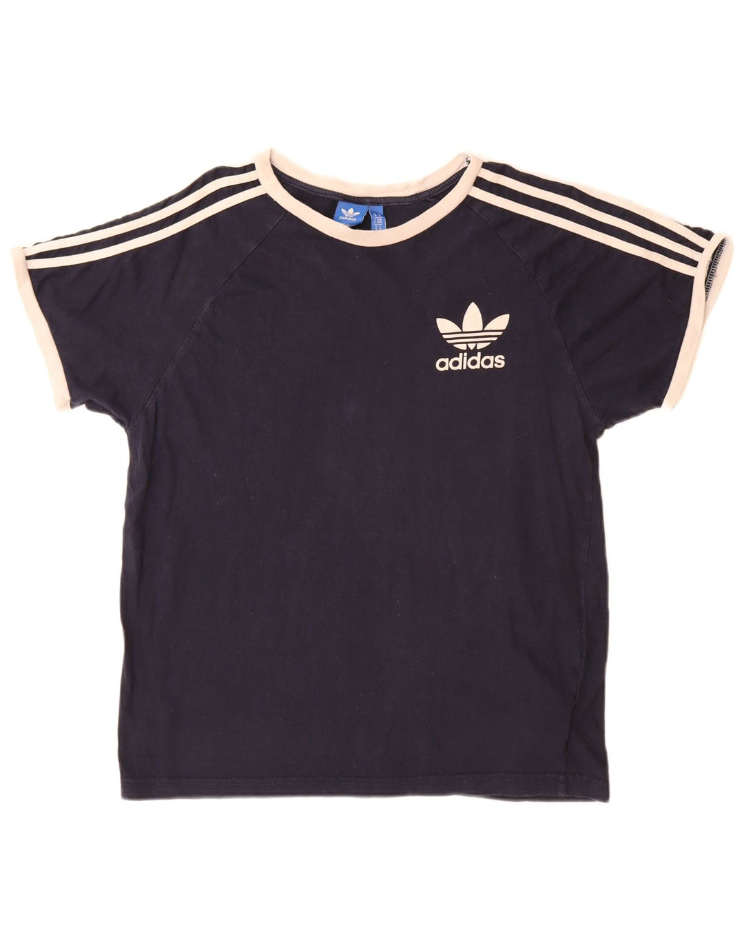 Adidas Męski T-Shirt Top Średni Granatowy Bawełniany