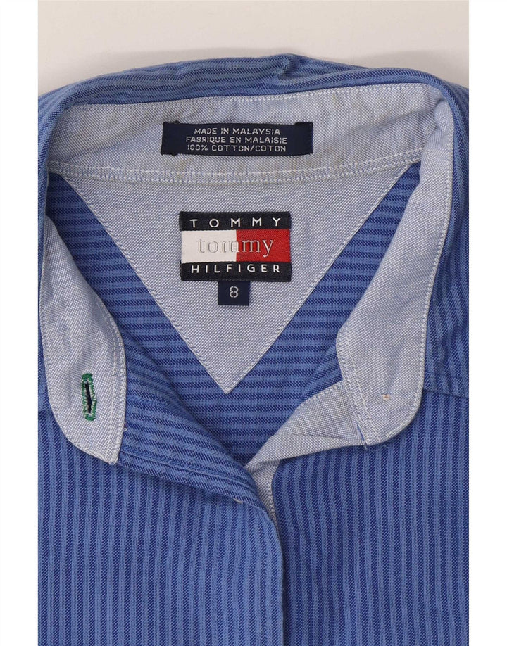 Koszula damska Tommy Hilfiger US 8, bawełniana w średnie niebieskie paski