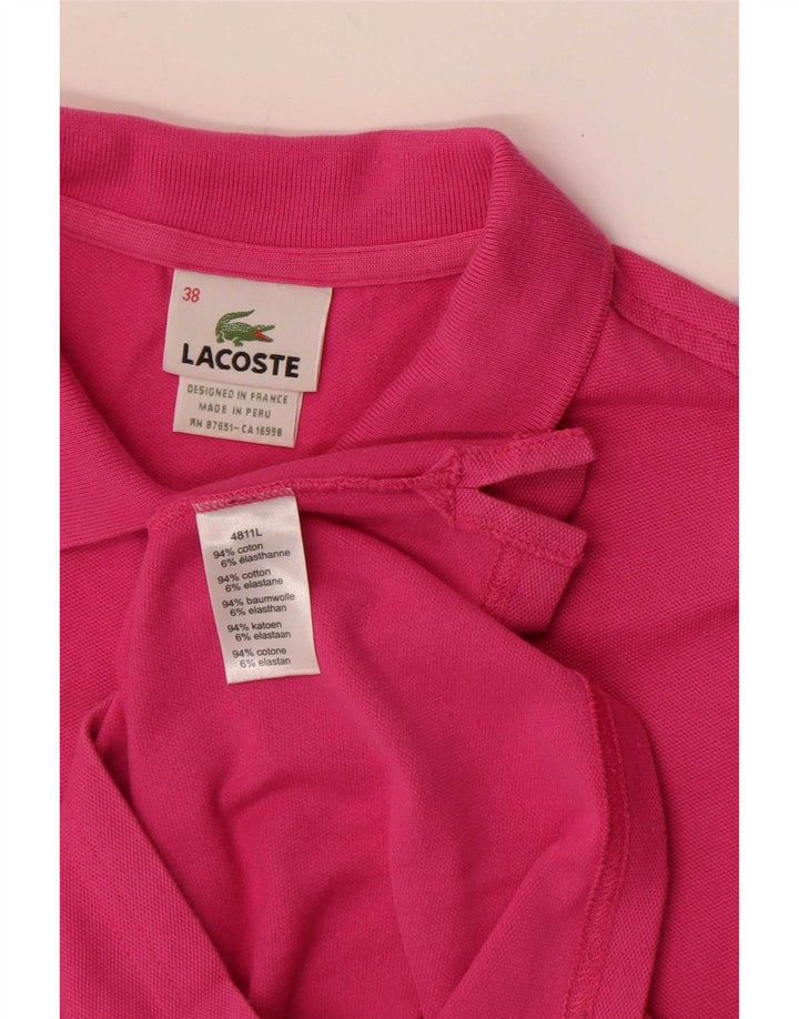 Damska koszulka polo Lacoste EU 38, średnia różowa bawełna