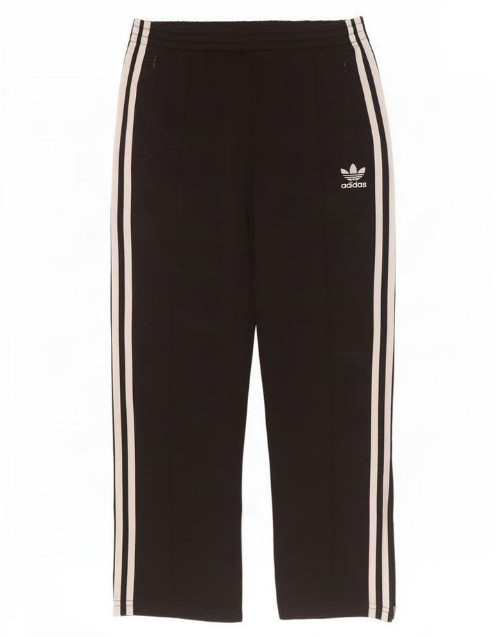 Damskie spodnie dresowe Adidas UK 10, małe, czarne, poliestrowe