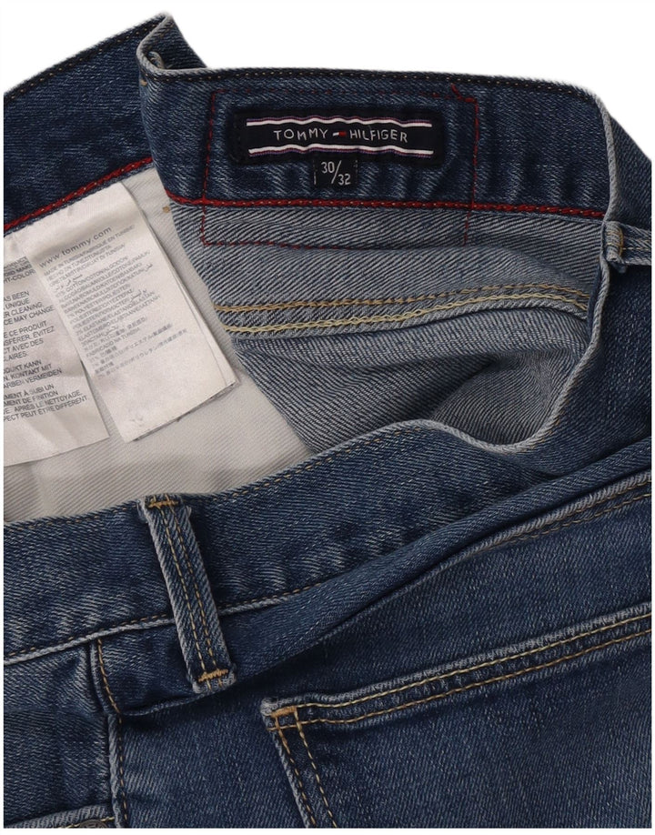 Damskie jeansy przycięte Tommy Hilfiger W30 L26 Niebieskie bawełniane