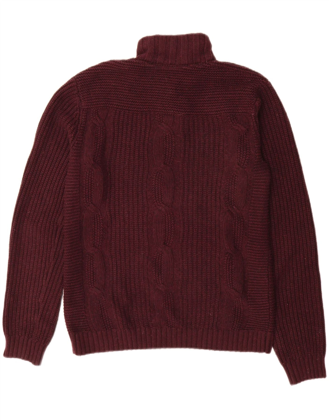 Męski sweter zapinany na guziki Ted Baker, rozmiar 2, mały, bordowy, bawełniany