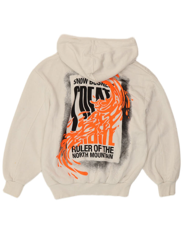 Damski sweter z kapturem ZARA Frozen Graphic UK 10, mały, biały