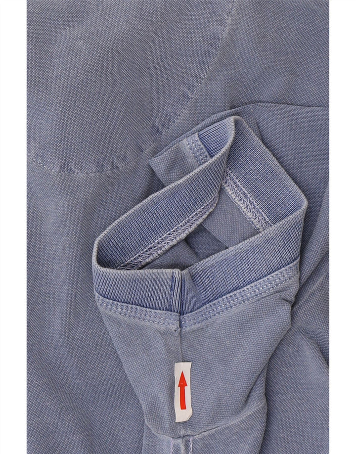 Męska koszulka polo Aeronautica Militare z grafiką, duża niebieska