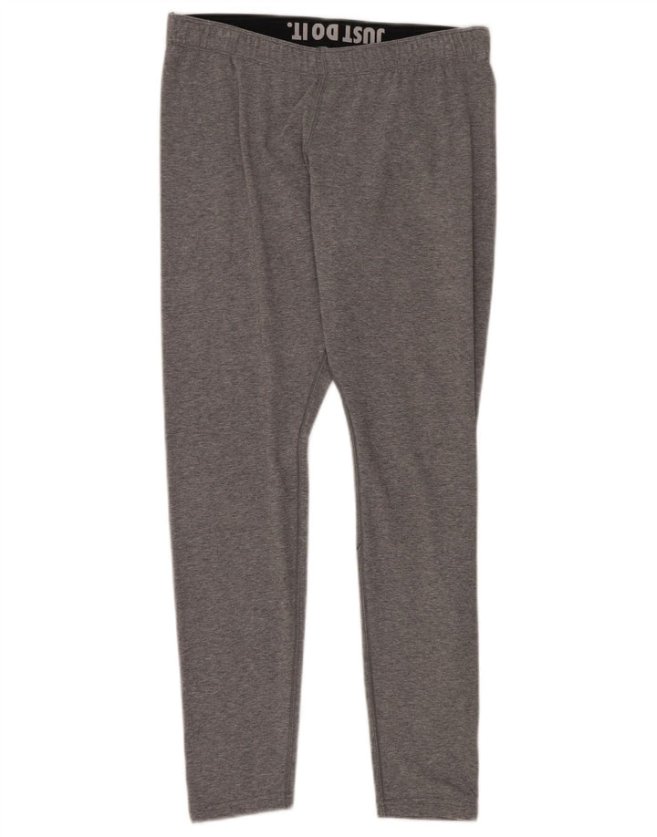 Damskie legginsy Nike Graphic UK 14, duże, szare nakrapiane