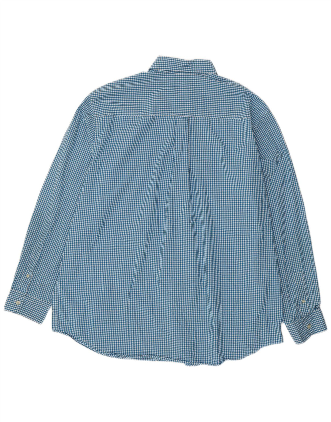 Męska wysoka koszula Chaps 2XL, niebieska bawełniana kratka