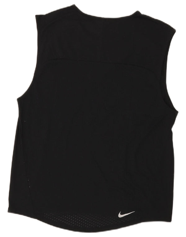 Męska kamizelka Nike Dri Fit, średni czarny poliester