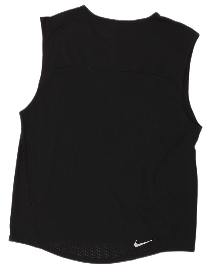 Męska kamizelka Nike Dri Fit, średni czarny poliester