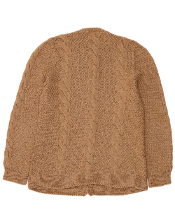 Sweter męski w stylu vintage, duży, beżowy