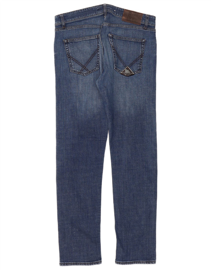 Damskie jeansy slim Roy Rogers W36 L32 Niebieskie bawełniane