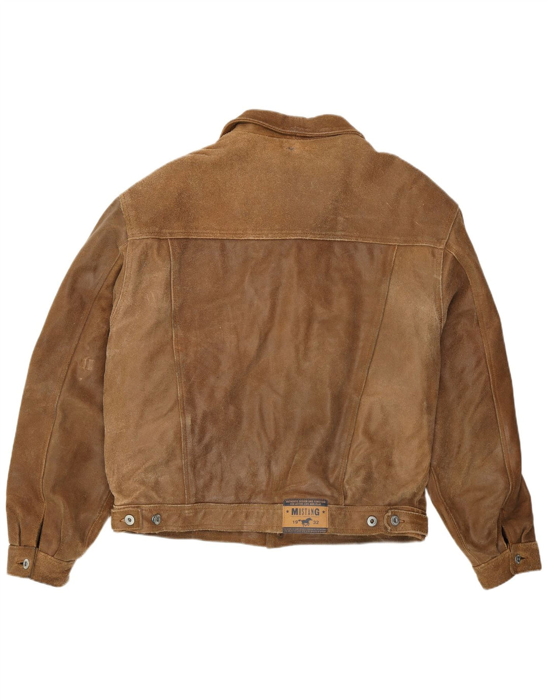 Męska kurtka skórzana Bomber Mustang UK 42 XL Brązowa