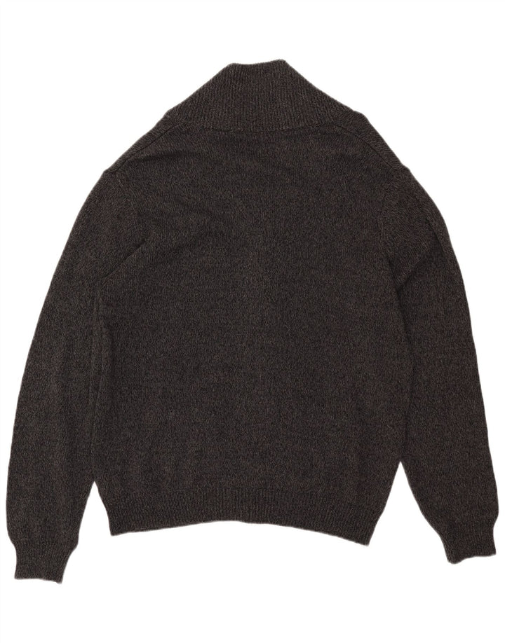 Męski sweter rozpinany CHAPS XL, szara, bawełniana w plamki