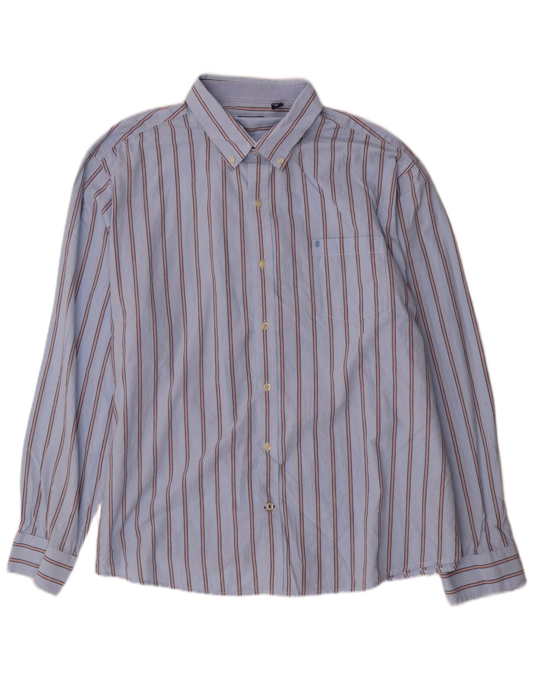 Koszula męska IZOD 2XL, niebieska, bawełniana w prążki