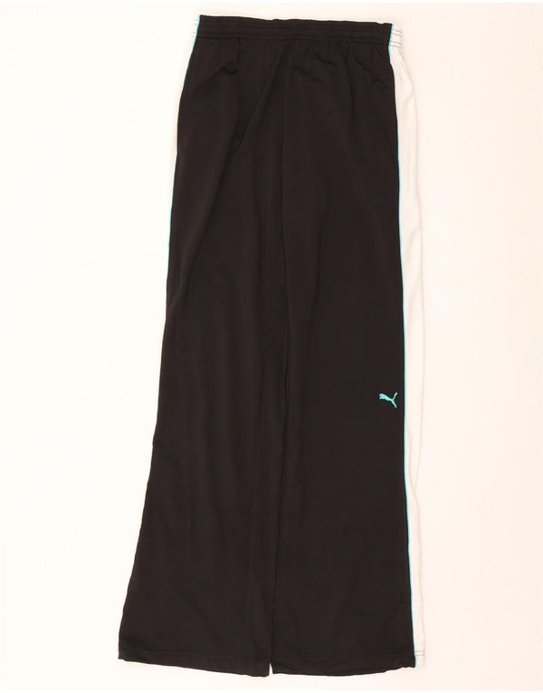 Damskie spodnie dresowe PUMA UK 14, duży czarny poliester z blokami kolorów