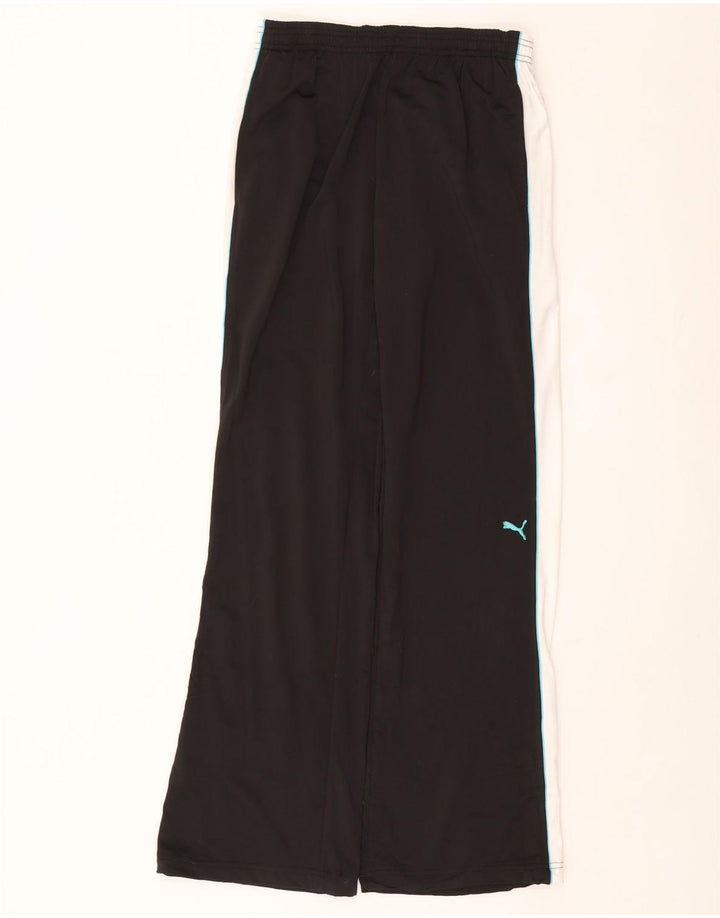 Damskie spodnie dresowe PUMA UK 14, duży czarny poliester z blokami kolorów