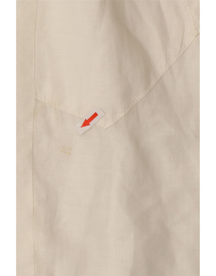 Vintage damska sukienka o linii A UK 14 średni beż