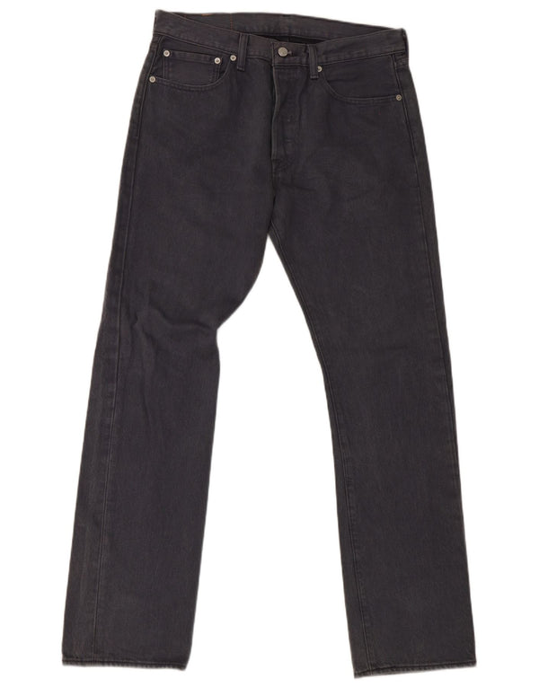 Męskie dżinsy Levi's 501 Straight W32 L32 Szara bawełna