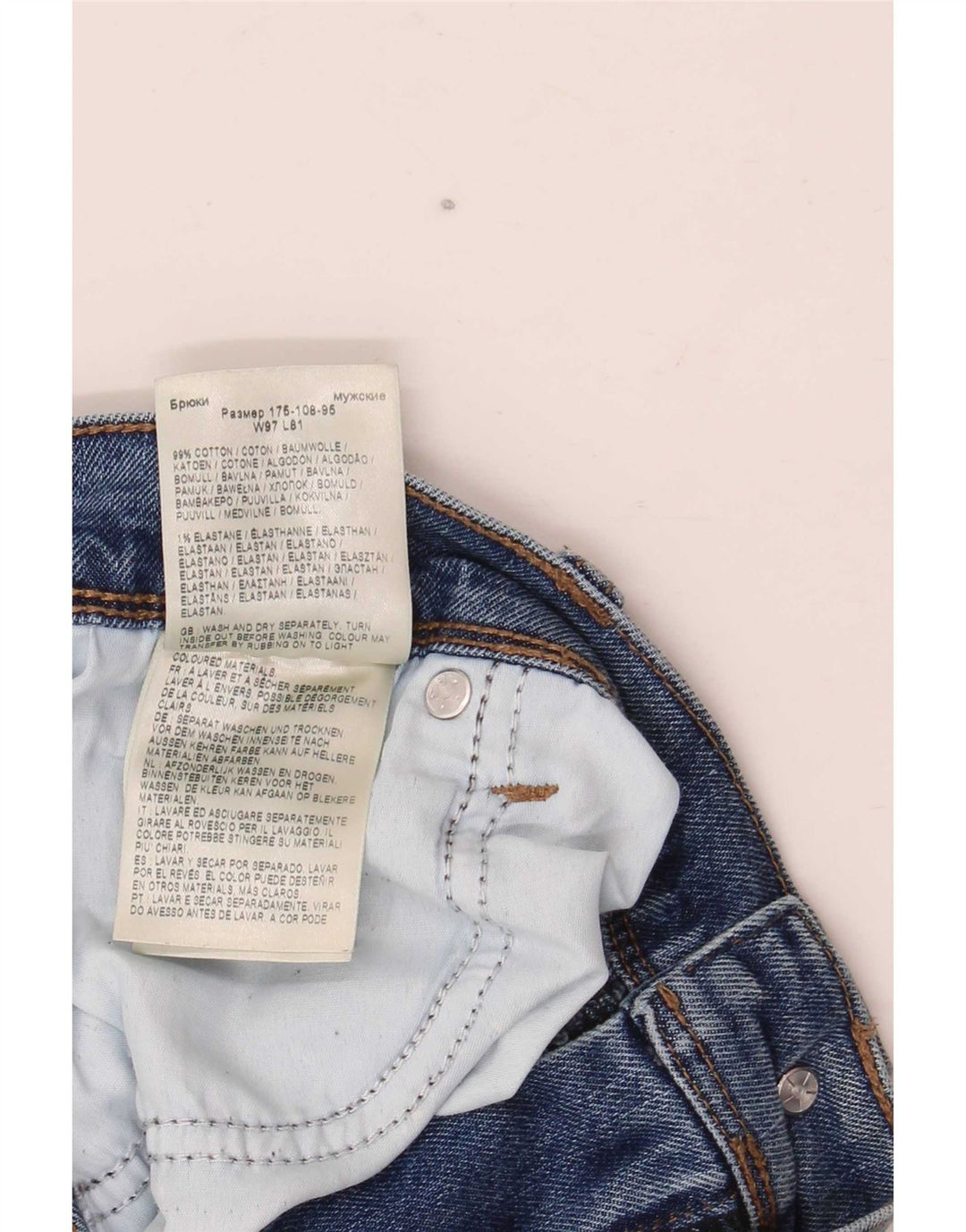 Męskie jeansy Wrangler o prostym kroju W38 L32, niebieskie, bawełniane