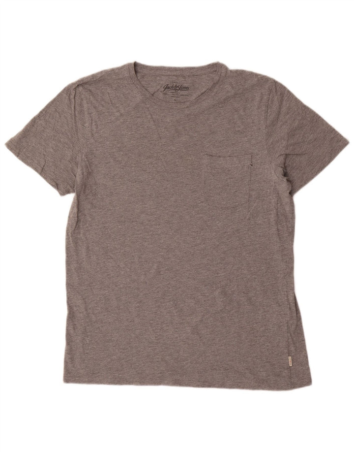 T-shirt męski Jack & Jones Top XL, szary, bawełniany
