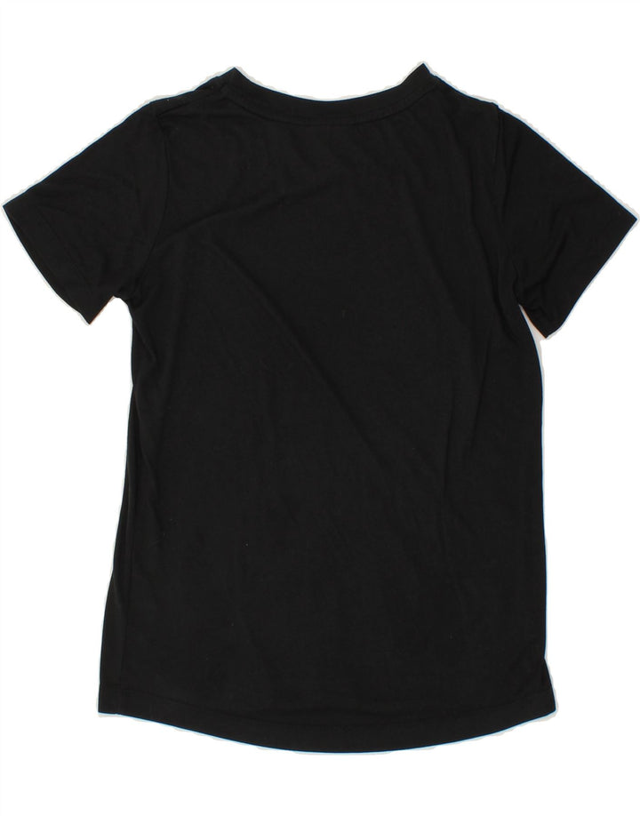 NIKE Womens Loose Fit Graphic T-Shirt Top UK 6 XS Black Polyester Vintage Nike and Second-Hand Nike from Messina Hembry 