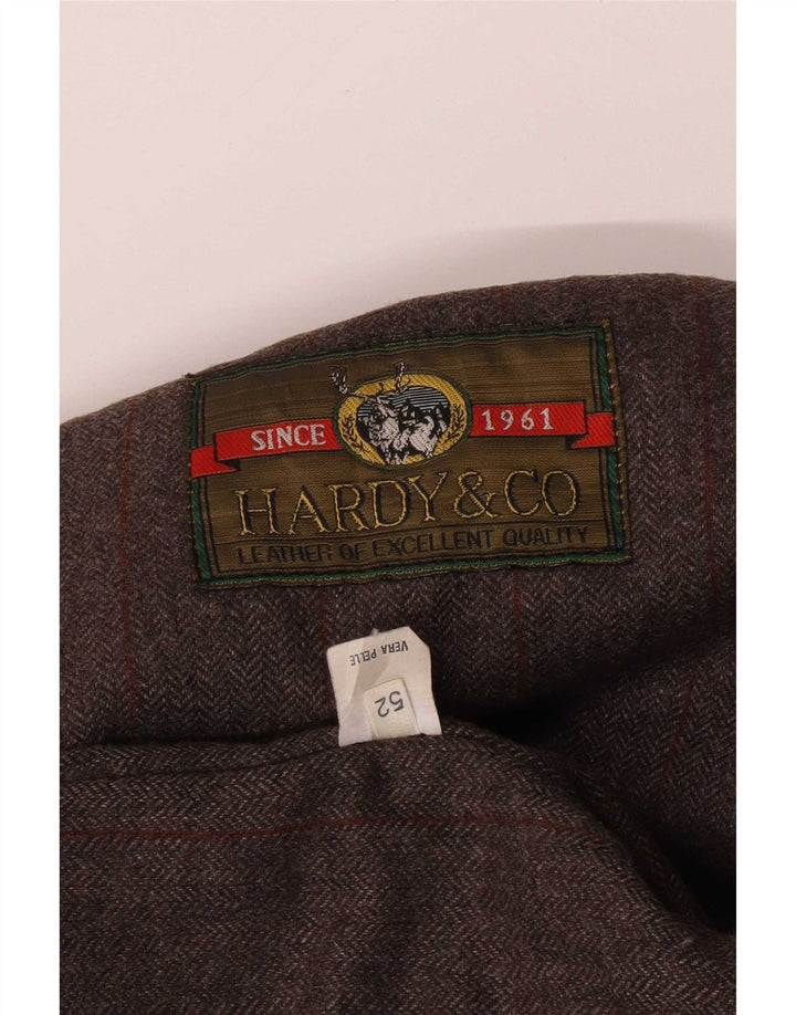 Vintage męska skórzana kurtka IT 52 XL czarna