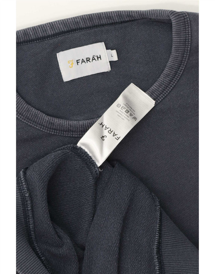 Bluza męska Farah, duża, bawełniana, granatowa