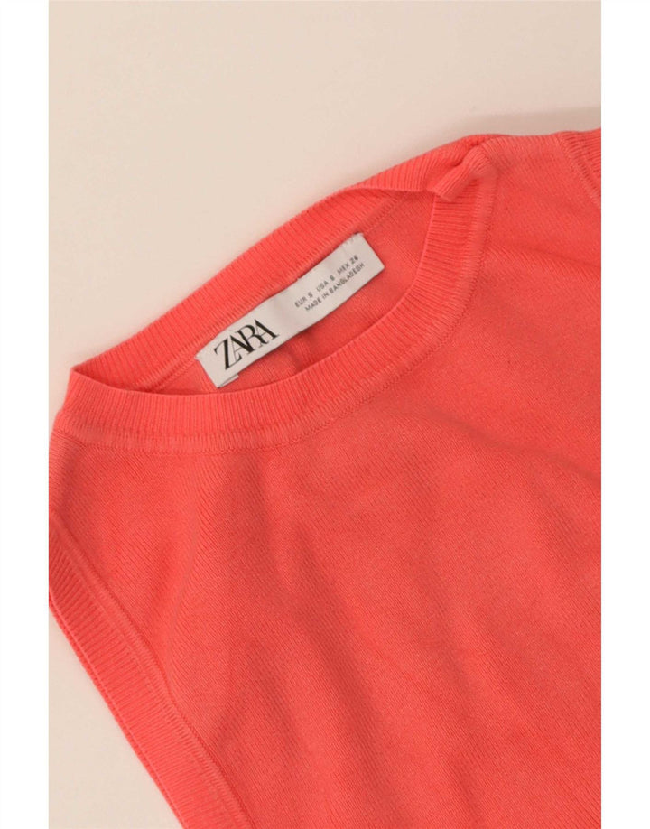 Damski podkoszulek Zara Crop Vest UK 8, mały, różowy