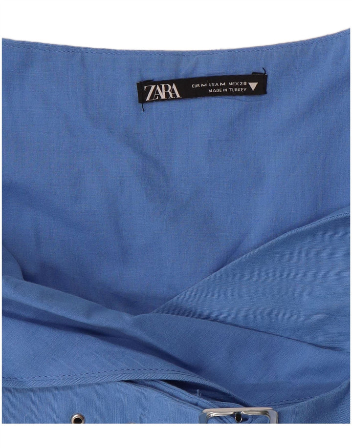 Damska sukienka na ramiączkach ZARA UK 12, średni niebieski