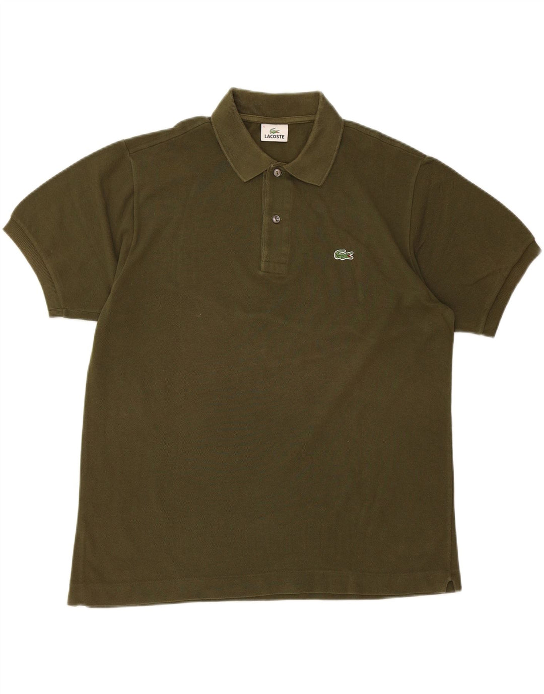 Męska koszulka polo LACOSTE, rozmiar 5, duża, bawełniana khaki